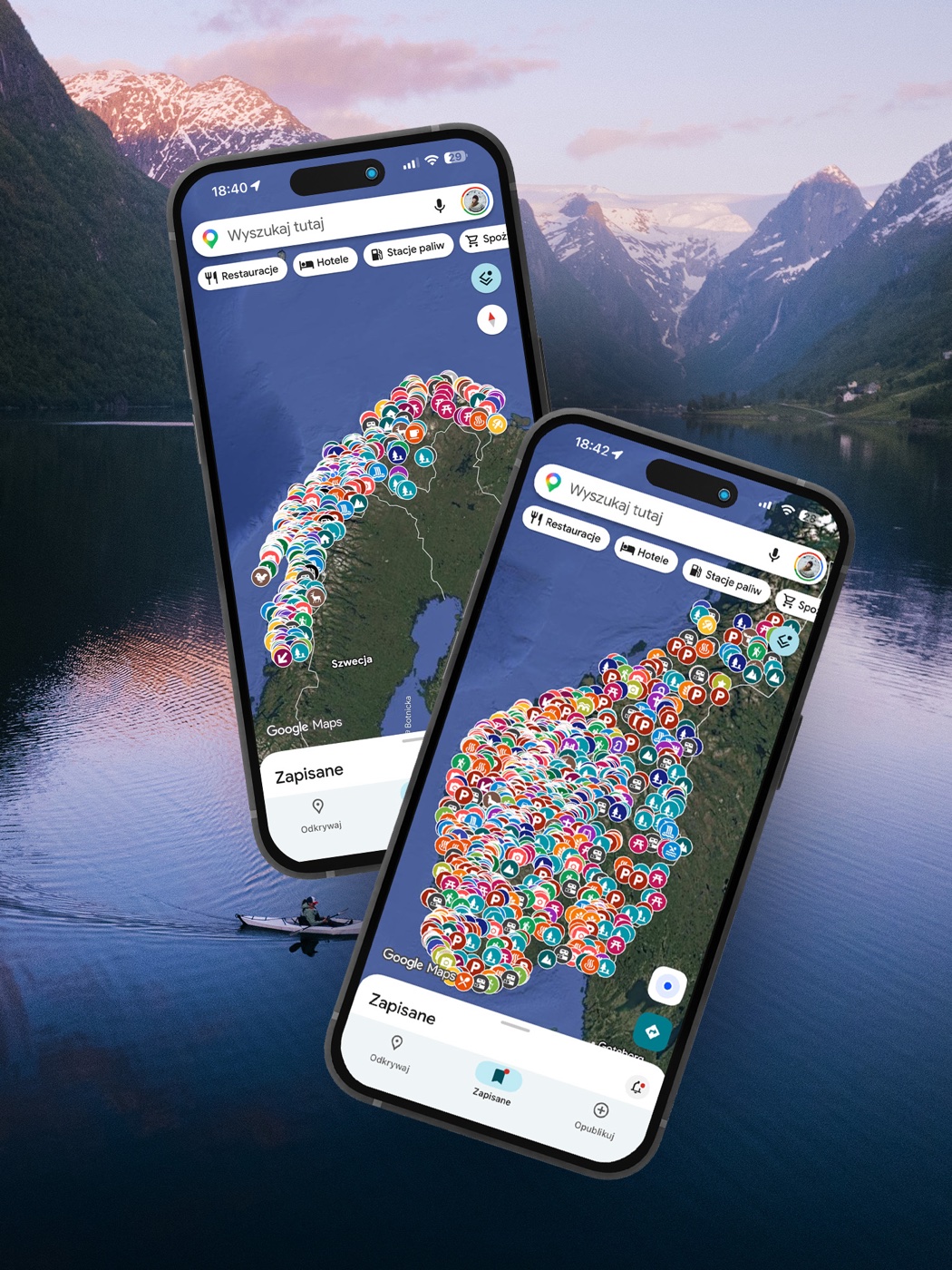 PAKA: Norwegia — mapy całej Norwegii